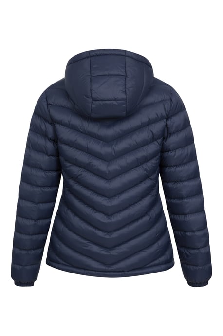 'Seasons' Women's Padded Jacket Fur Lined Water Resistant Coat Navy - Image 4