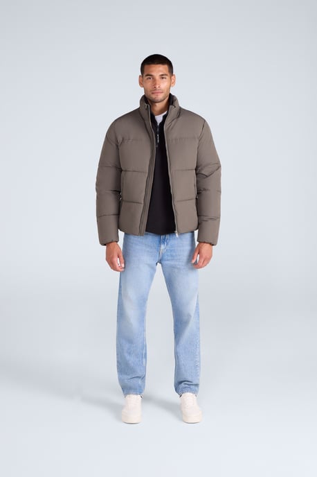 'Volt' Men’s Padded Jacket Water Resistant Thermal Coat Forest Green - Image 3