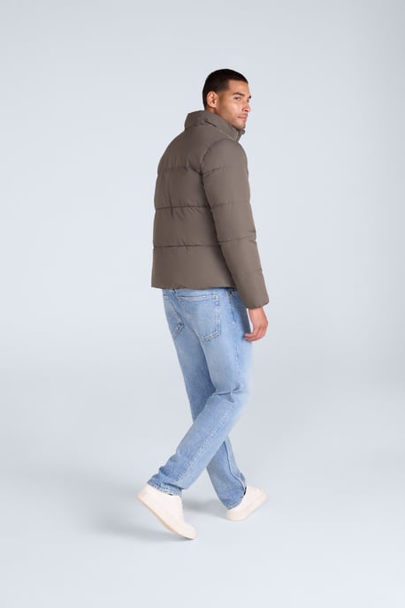 'Volt' Men’s Padded Jacket Water Resistant Thermal Coat Forest Green - Image 5