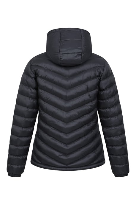 'Seasons' Women's Padded Jacket Fur Lined Water Resistant Coat Black - Image 4