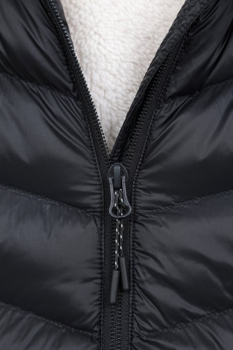 'Seasons' Women's Padded Jacket Fur Lined Water Resistant Coat Black - Image 6