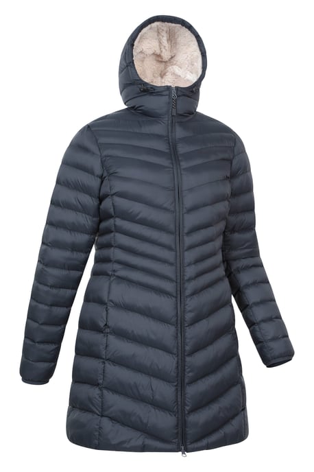 'Florence' Women's Padded Jacket Fur Lined Water Resistant Coat Black - Image 6
