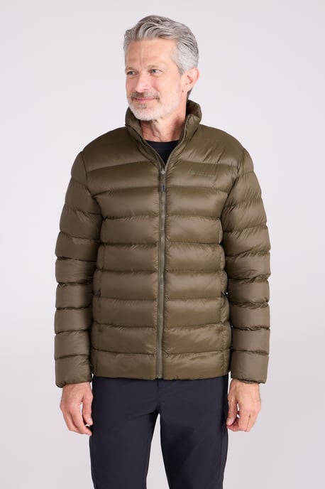 'Alaskan' Men's 3 In 1 Long Jacket with Pockets Breathable Coat Khaki - Image 6