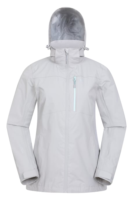 'Rainforest' Women's Jacket with Pockets Waterproof Rain Coat Grey - Image 2