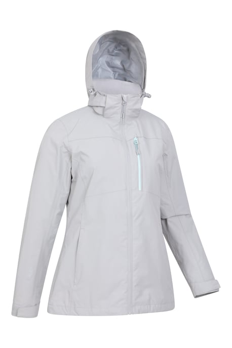 'Rainforest' Women's Jacket with Pockets Waterproof Rain Coat Grey - Image 3