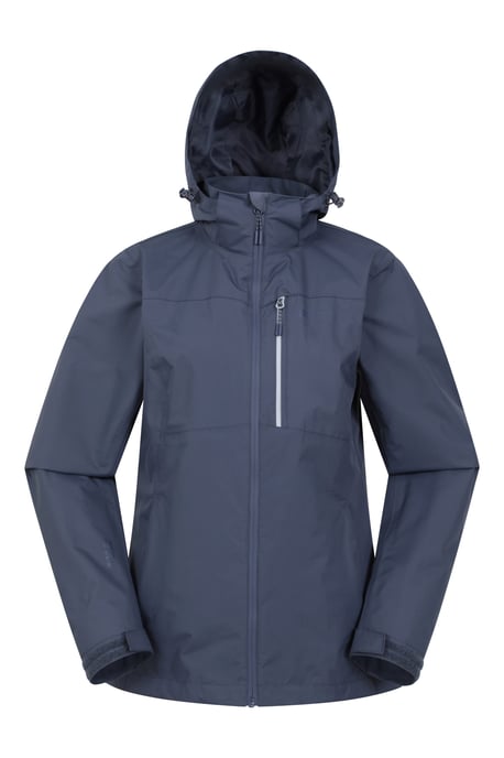 'Rainforest' Women's Jacket with Pockets Waterproof Rain Coat Blue - Image 6