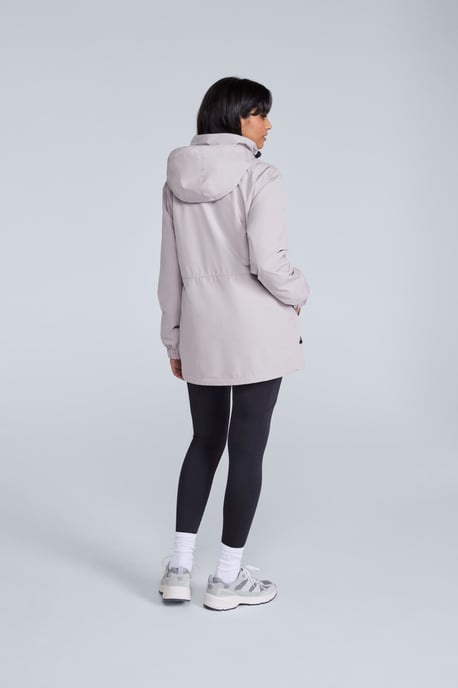 'Pace' Women's Waterproof Jacket Breathable Packable Coat Ecru - Image 6