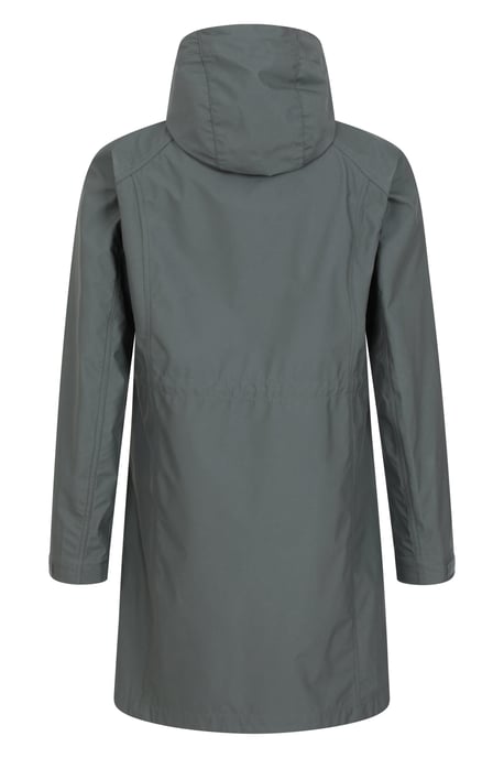 'Ioana' Women's Longline Softshell Jacket Water Resistant Breathable Activewear Dark Green - Image 4