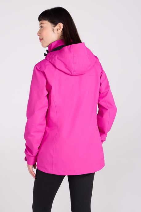 'Rainforest' Women's Jacket with Pockets Waterproof Rain Coat Pink - Image 4