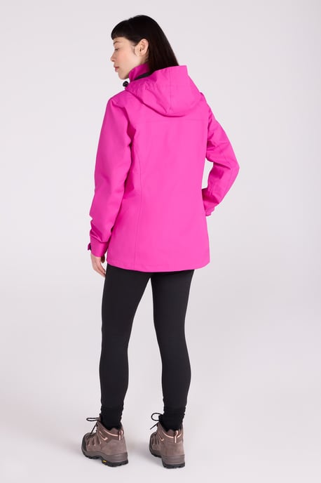 'Rainforest' Women's Jacket with Pockets Waterproof Rain Coat Pink - Image 5