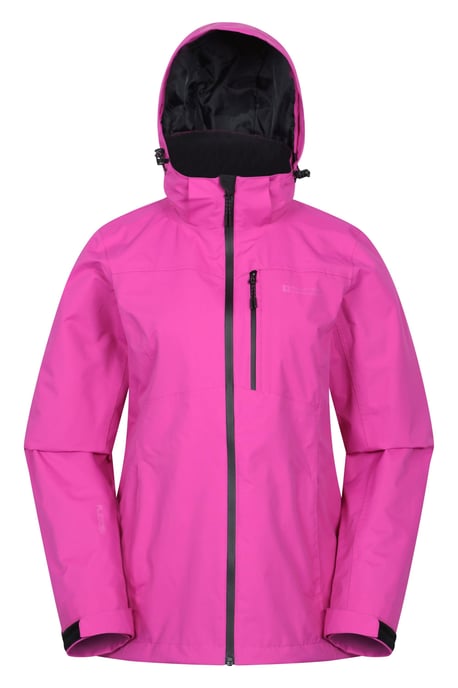 'Rainforest' Women's Jacket with Pockets Waterproof Rain Coat Pink - Image 6