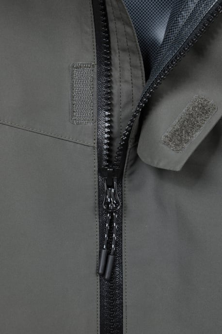 'Arlberg Extreme' Men's Jacket with Adjustable Hood Waterproof Coat Khaki - Image 6