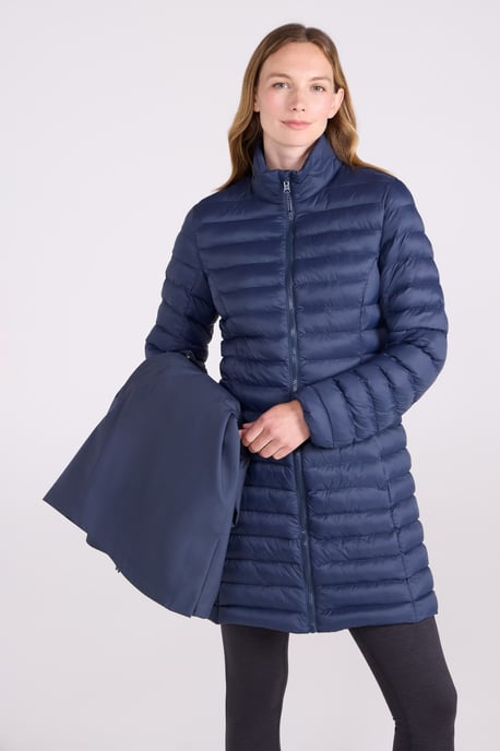 'Rain On' Women's 3 In 1 Jacket with Pockets Waterproof Breathable Coat Blue - Image 2