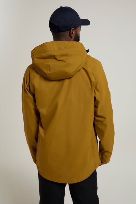 'Summit Extreme' Men's Jacket Waterproof Gym Walking Rain Coat Mustard - Image 4
