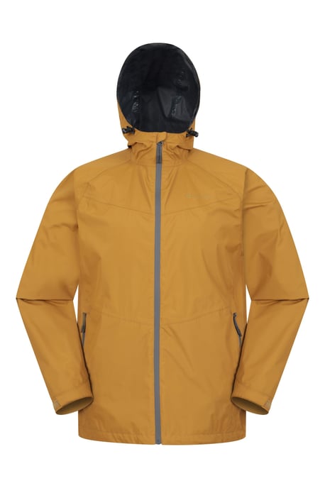 'Summit Extreme' Men's Jacket Waterproof Gym Walking Rain Coat Mustard - Image 6