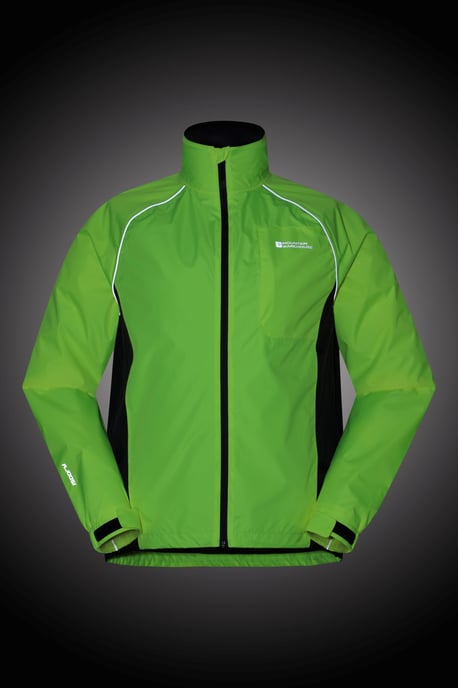 'Adrenaline' Men's Cycling Jacket Reflective Waterproof Coat Yellow - Image 6