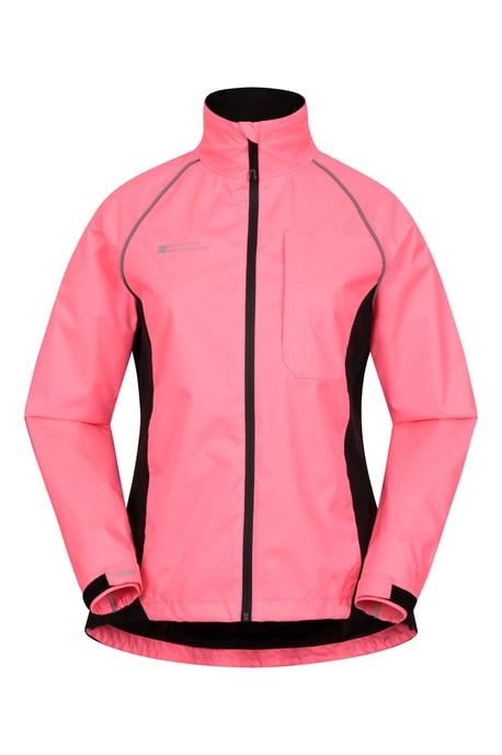 'Adrenaline' Women's Cycling Jacket Waterproof Breathable Sports Coat Pink - Image 2