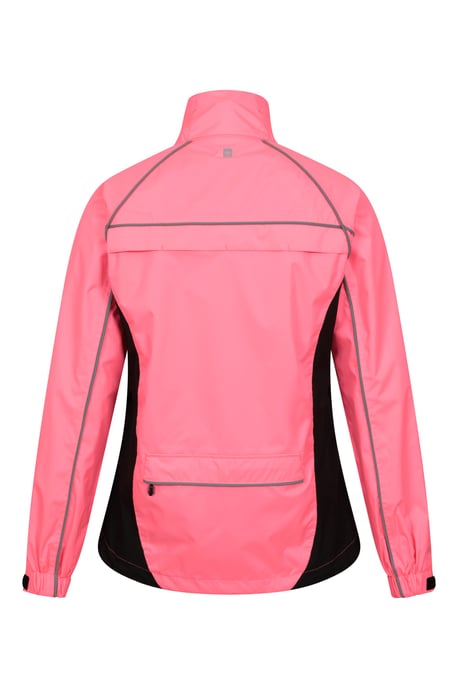 'Adrenaline' Women's Cycling Jacket Waterproof Breathable Sports Coat Pink - Image 4