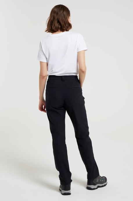 'Hiker' Women's Stretchy Trousers Quick Dry Sun Protection Holiday Pants Black - Image 3