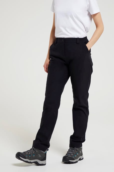'Hiker' Women's Stretchy Trousers Quick Dry Sun Protection Holiday Pants Black - Image 4