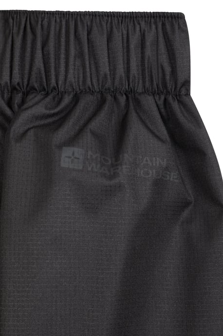 'Spray' Women's Short Overtrousers with Taped Seams Waterproof Pants Black - Image 6