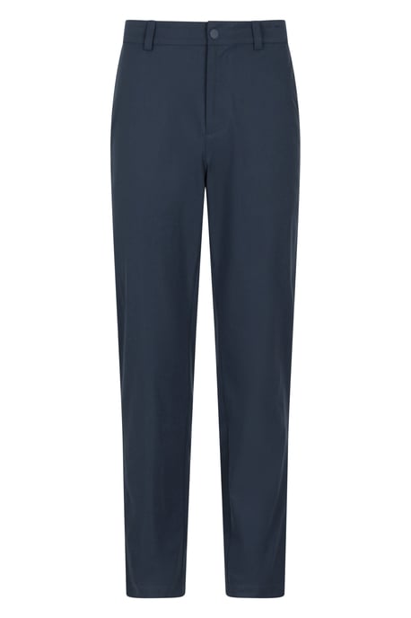 'Nature' Men's Chino Trousers Sun Protection Water Resistant Stretchy Pants Navy - Image 1