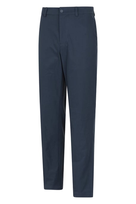 'Nature' Men's Chino Trousers Sun Protection Water Resistant Stretchy Pants Navy - Image 4