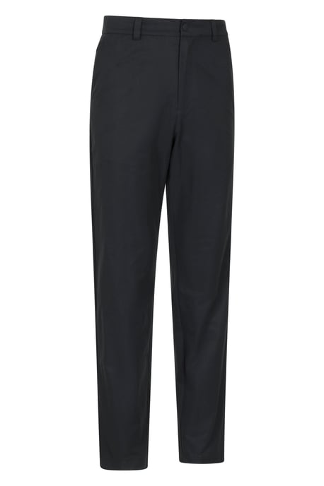 'Nature' Men's Chino Trousers Sun Protection Water Resistant Stretchy Pants Black - Image 2