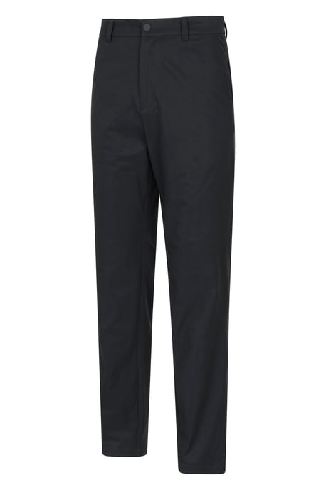 'Nature' Men's Chino Trousers Sun Protection Water Resistant Stretchy Pants Black - Image 4