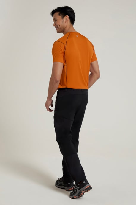 'Jungle' Men's Trekking Trousers Water Resistant Sun Protection Pants Black - Image 3