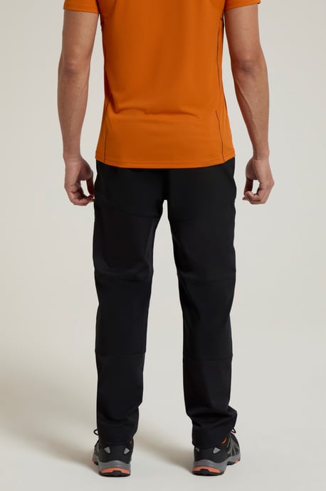'Jungle' Men's Trekking Trousers Water Resistant Sun Protection Pants Black - Image 4