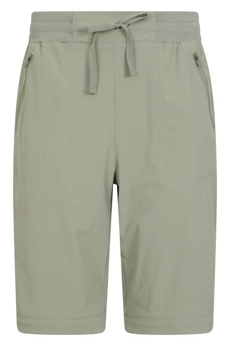 'Explorer' Women's Zip Off Trouser Short Lightweight Quick Dry Convertible Pants Olive - Image 6