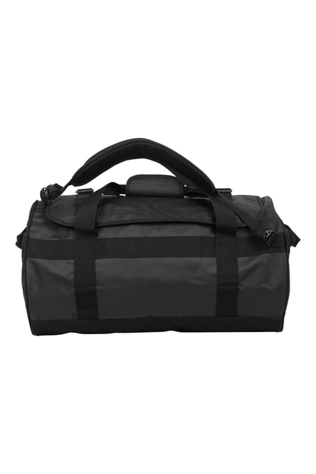Unisex Cargo Bag with Padded Shoulder Straps Heavy Duty Travel Backpack Black - Image 2
