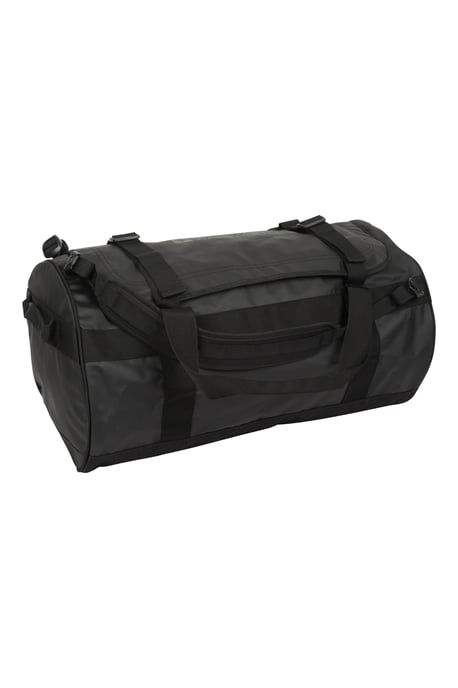 Unisex Cargo Bag with Padded Shoulder Straps Heavy Duty Travel Backpack Black - Image 4