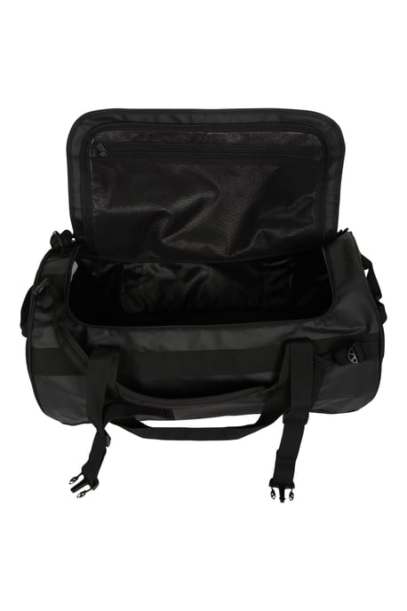 Unisex Cargo Bag with Padded Shoulder Straps Heavy Duty Travel Backpack Black - Image 5