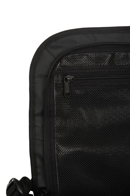 Unisex Cargo Bag with Padded Shoulder Straps Heavy Duty Travel Backpack Black - Image 6