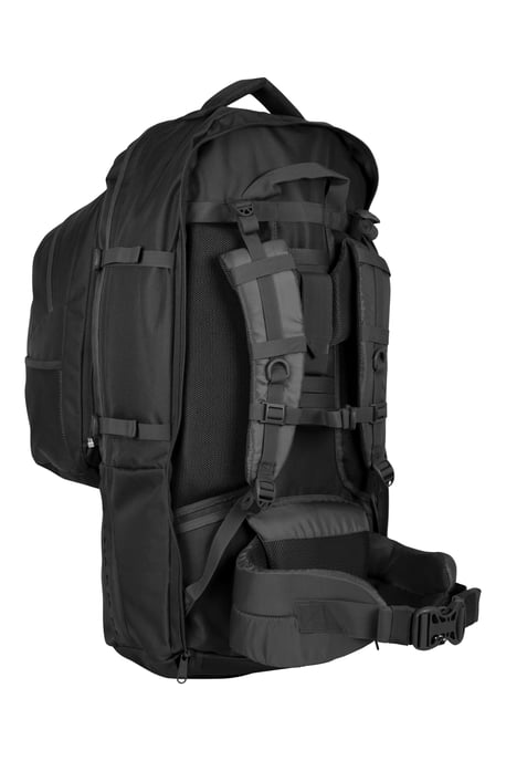 'Traveller' Unisex 2 in 1 Rucksack with Detachable Daypack Travelling Bag Black - Image 5