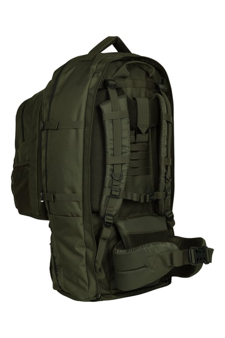 'Traveller' Unisex 2 in 1 Rucksack with Detachable Daypack Travelling Bag Khaki - Image 3