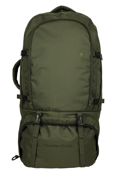 'Traveller' Unisex 2 in 1 Rucksack with Detachable Daypack Travelling Bag Khaki - Image 4