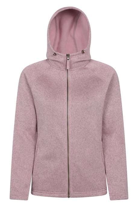 'Nevis Women's Fleece Jacket with Pockets Full Zip Base Layer Dusty Pink - Image 1