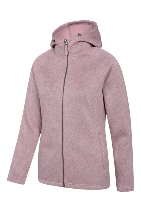 'Nevis Women's Fleece Jacket with Pockets Full Zip Base Layer Dusty Pink - Image 3
