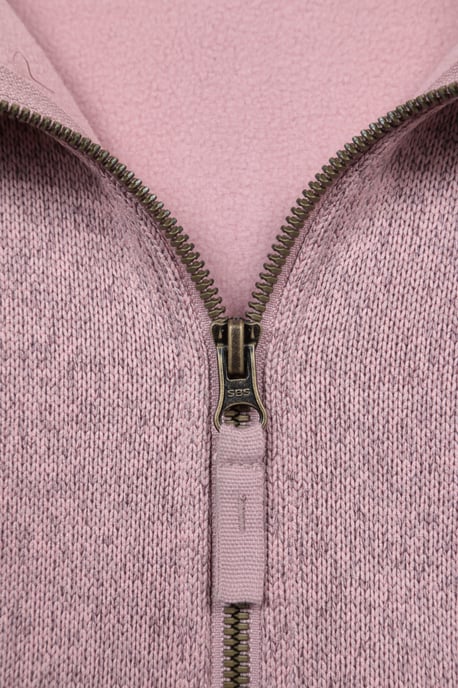 'Nevis Women's Fleece Jacket with Pockets Full Zip Base Layer Dusty Pink - Image 5