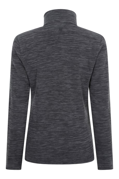 'Snowdon' Women's Fleece Top Half Zip Breathable Quick Dry Sweater Black - Image 3