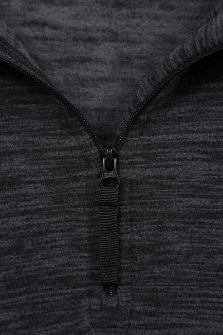 'Snowdon' Women's Fleece Top Half Zip Breathable Quick Dry Sweater Black - Image 5