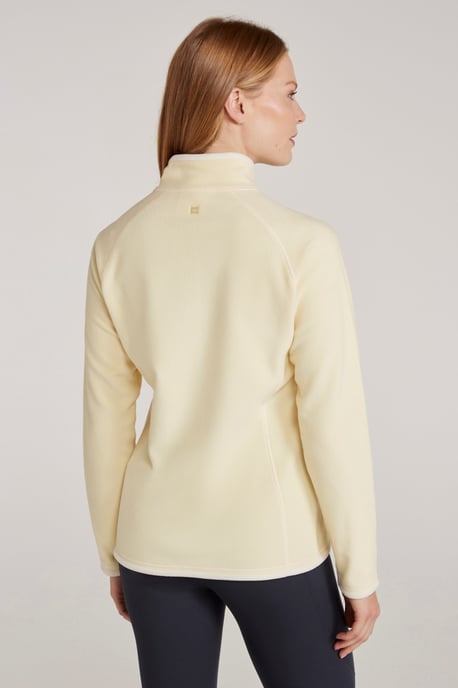 'Montana' Women's Microfleece Jacket Half Zip Breathable Quick Dry Sweater Yellow - Image 3