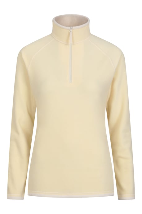 'Montana' Women's Microfleece Jacket Half Zip Breathable Quick Dry Sweater Yellow - Image 5