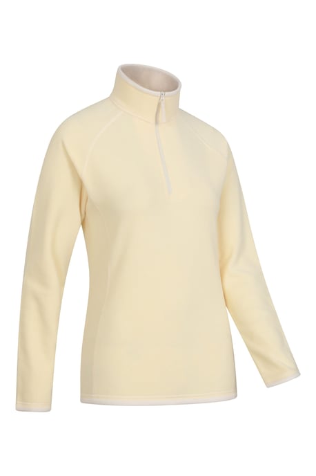 'Montana' Women's Microfleece Jacket Half Zip Breathable Quick Dry Sweater Yellow - Image 6