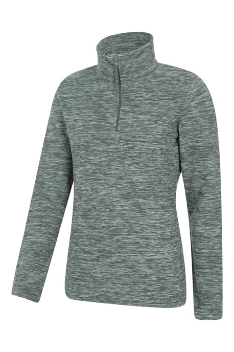 'Snowdon' Women's Fleece Top Half Zip Breathable Quick Dry Sweater Khaki - Image 5