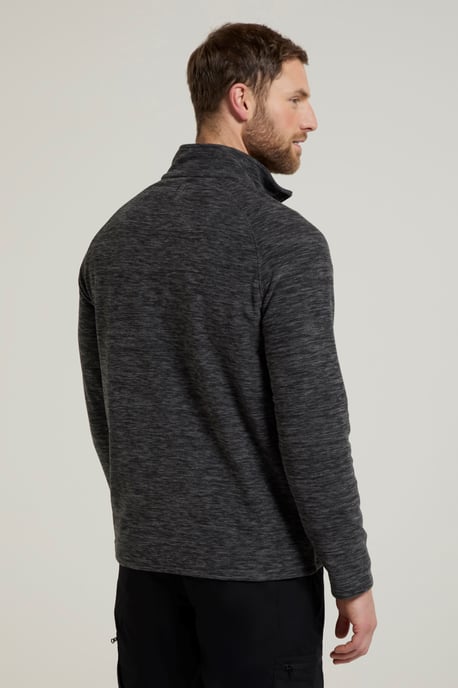 'Snowdon' Men's Fleece Top Half Zip Breathable Quick Dry Sweater Charcoal - Image 5