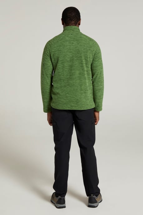'Snowdon' Men's Fleece Top Half Zip Breathable Quick Dry Sweater Green - Image 4